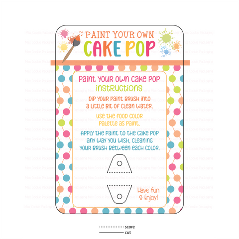 Cake Pop Cards (25-pack)