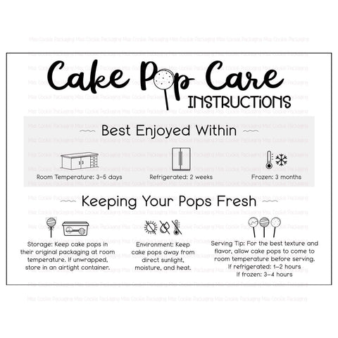 Cake Pop Cards (25-pack)