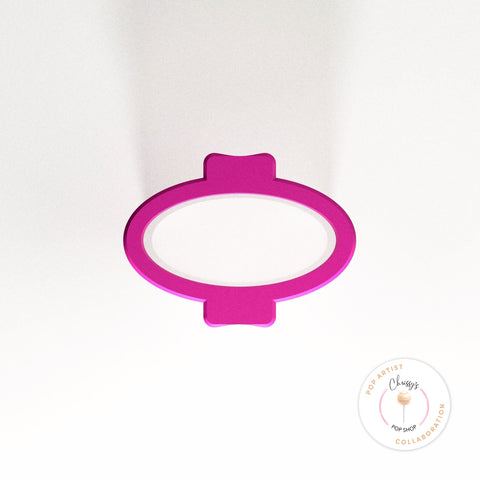 Simple Oval Plaque Popper