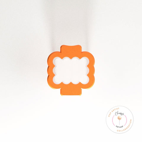 Rippled Rectangle Plaque Popper