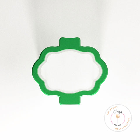 Fancy Oval Plaque Popper