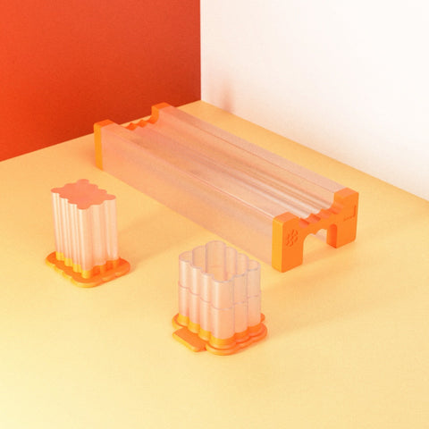 Rippled Rectangle Plaque Popper