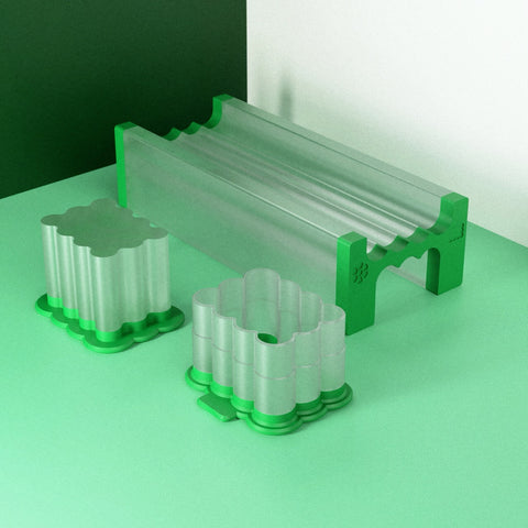 Rippled Rectangle Plaque Popper